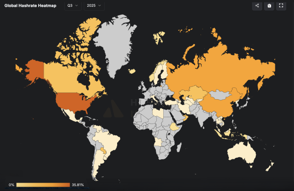 Q3 Bitcoin Mining Map Exposes Silent Surge in Russia, China, While US Dips Slightly